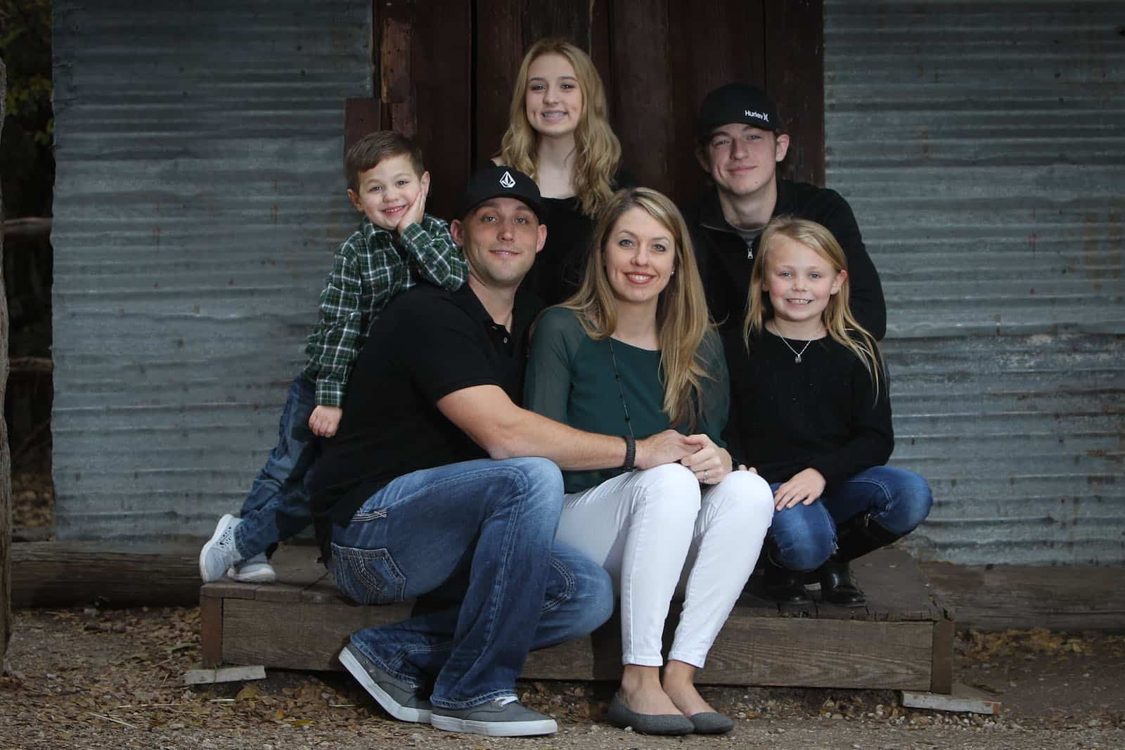 family Burns Family Photo - Fort Worth Pool Builders
