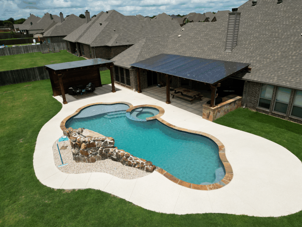 Pool, spa, blue, backyard, health benefits, hot tub