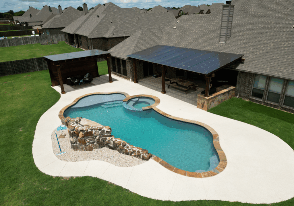 Pool, spa, blue, backyard, health benefits, hot tub